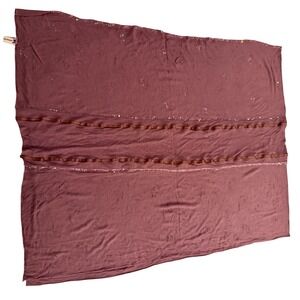 Kashkha Embellished Hijab Scarf Wrap Shawl Sheer Mauve Purple Rhinestone